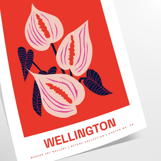 space captivating Flower Market Poster vibrant black orange hues nature beauty stunning wall art perfect unique gift eye home decor various sizes A4 cm A0