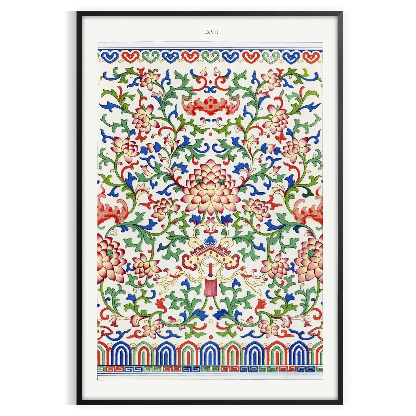 space stunning garden art poster gray vibrant green hues wall unique gift nature design tranquility room sizes A4 cm A0