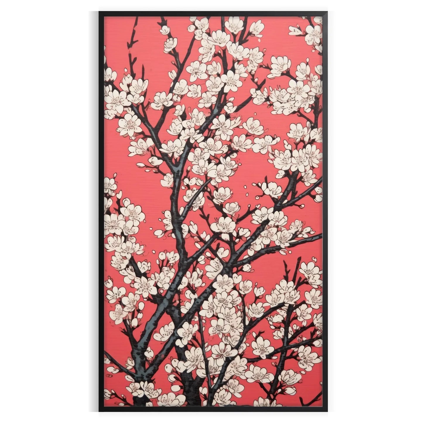 enchanting garden poster striking blend black orange space floral wonderland wall art thoughtful gift eye artwork available various print dimensions A4 cm A0