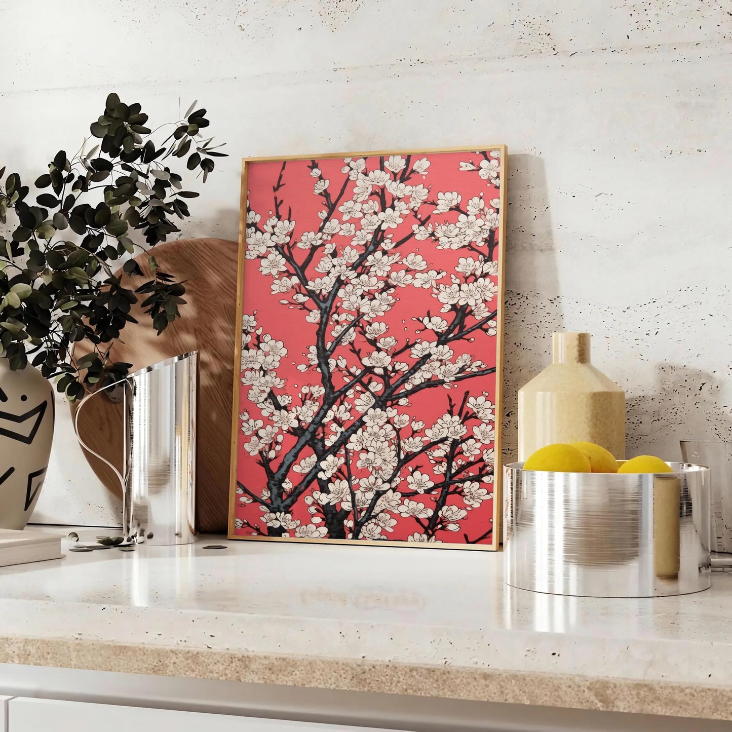 enchanting garden poster striking blend black orange space floral wonderland wall art thoughtful gift eye artwork available various print dimensions A4 cm A0