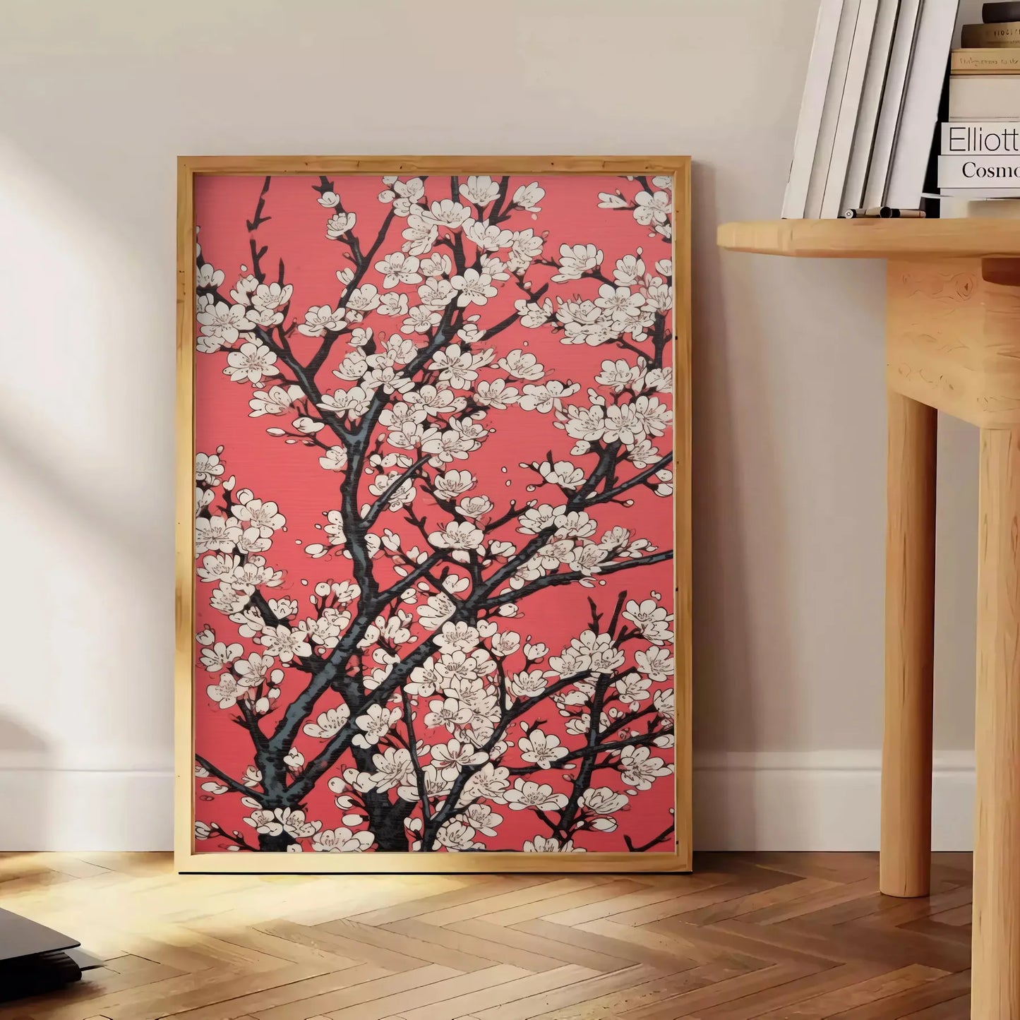 enchanting garden poster striking blend black orange space floral wonderland wall art thoughtful gift eye artwork available various print dimensions A4 cm A0