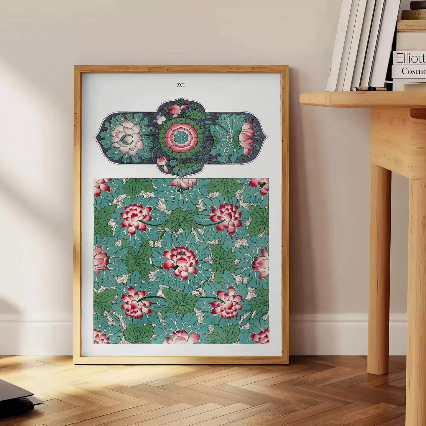 vibrant beauty nature garden poster lush greens rich purples wall art unique gift artwork essence serenity growth framed frameless version stunning print