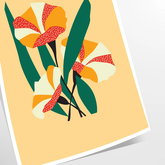 vibrant beauty nature space stunning green orange art poster wall room captivating artwork ideal gift lovers size A4 cm A0