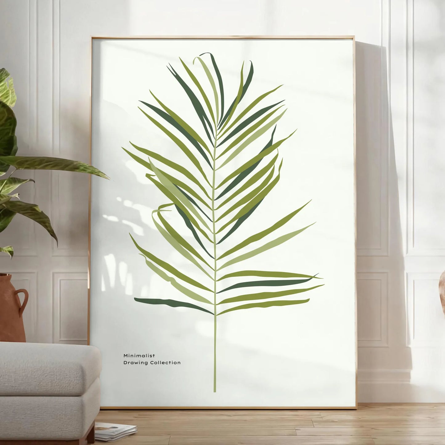 serenity nature poster gray white tones wall art thoughtful gift minimalist print elegance space home office decor preferred size A4 cm A0