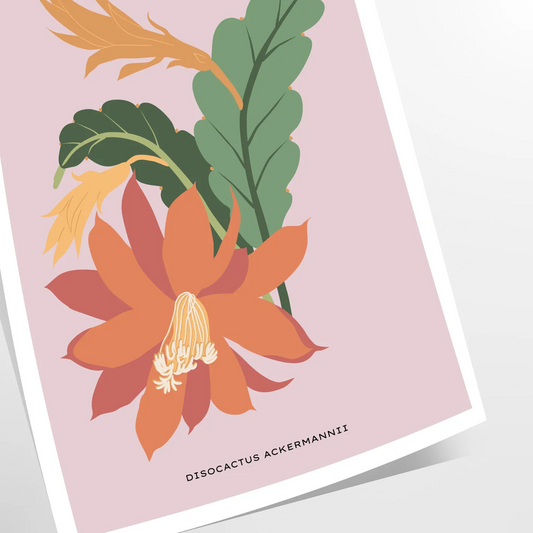 space stunning plant art poster vibrant gray orange hues exquisite piece wall nature artwork decor ideal gift occasion standalone print