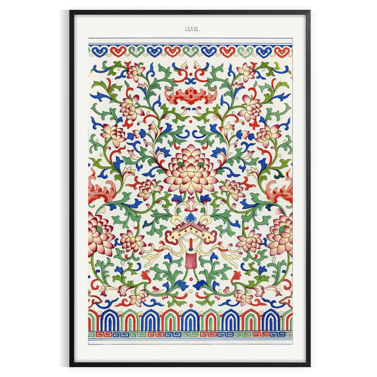 space stunning garden art poster gray vibrant green hues wall unique gift nature design tranquility room sizes A4 cm A0
