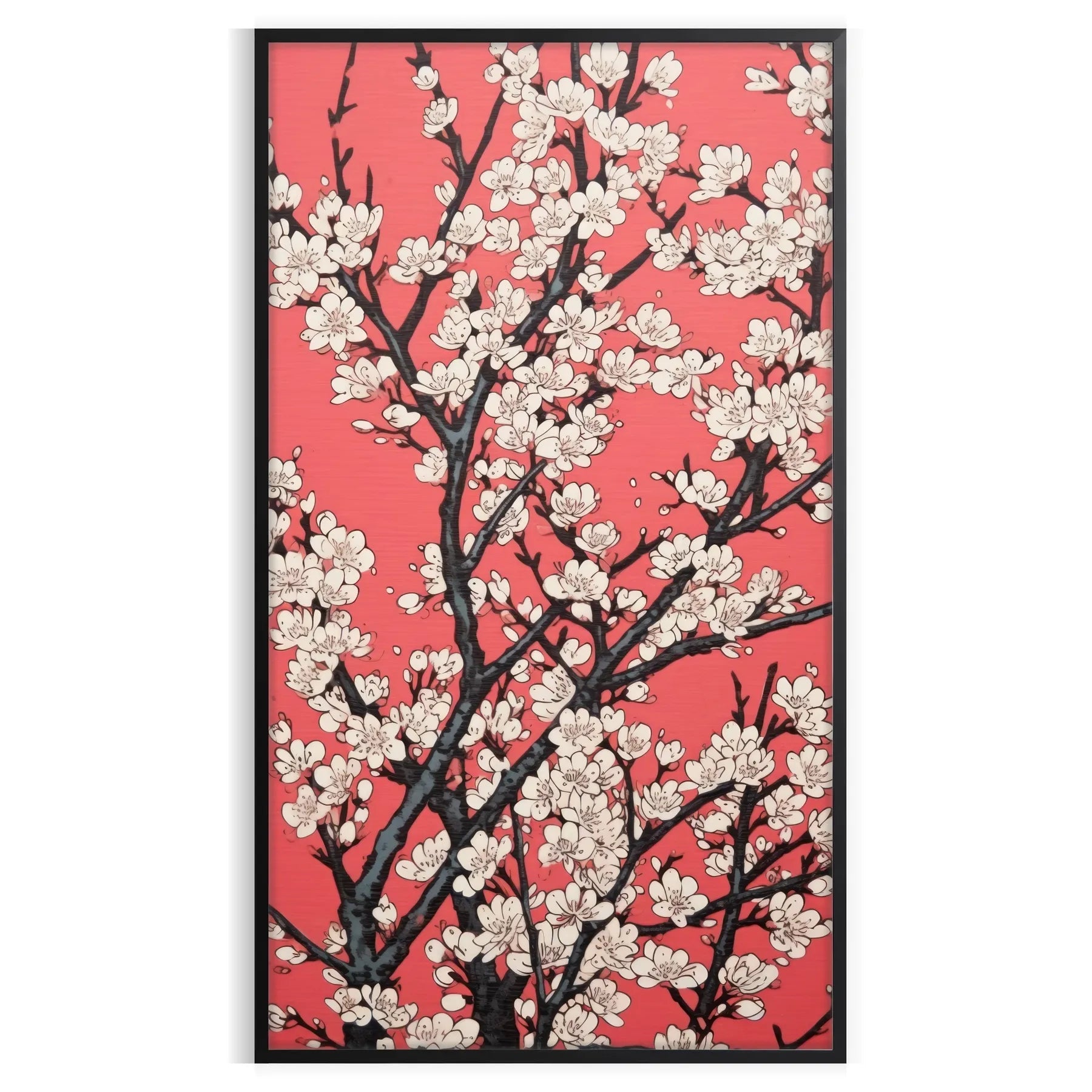 enchanting garden poster striking blend black orange space floral wonderland wall art thoughtful gift eye artwork available various print dimensions A4 cm A0