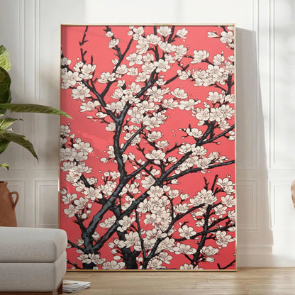 enchanting garden poster striking blend black orange space floral wonderland wall art thoughtful gift eye artwork available various print dimensions A4 cm A0