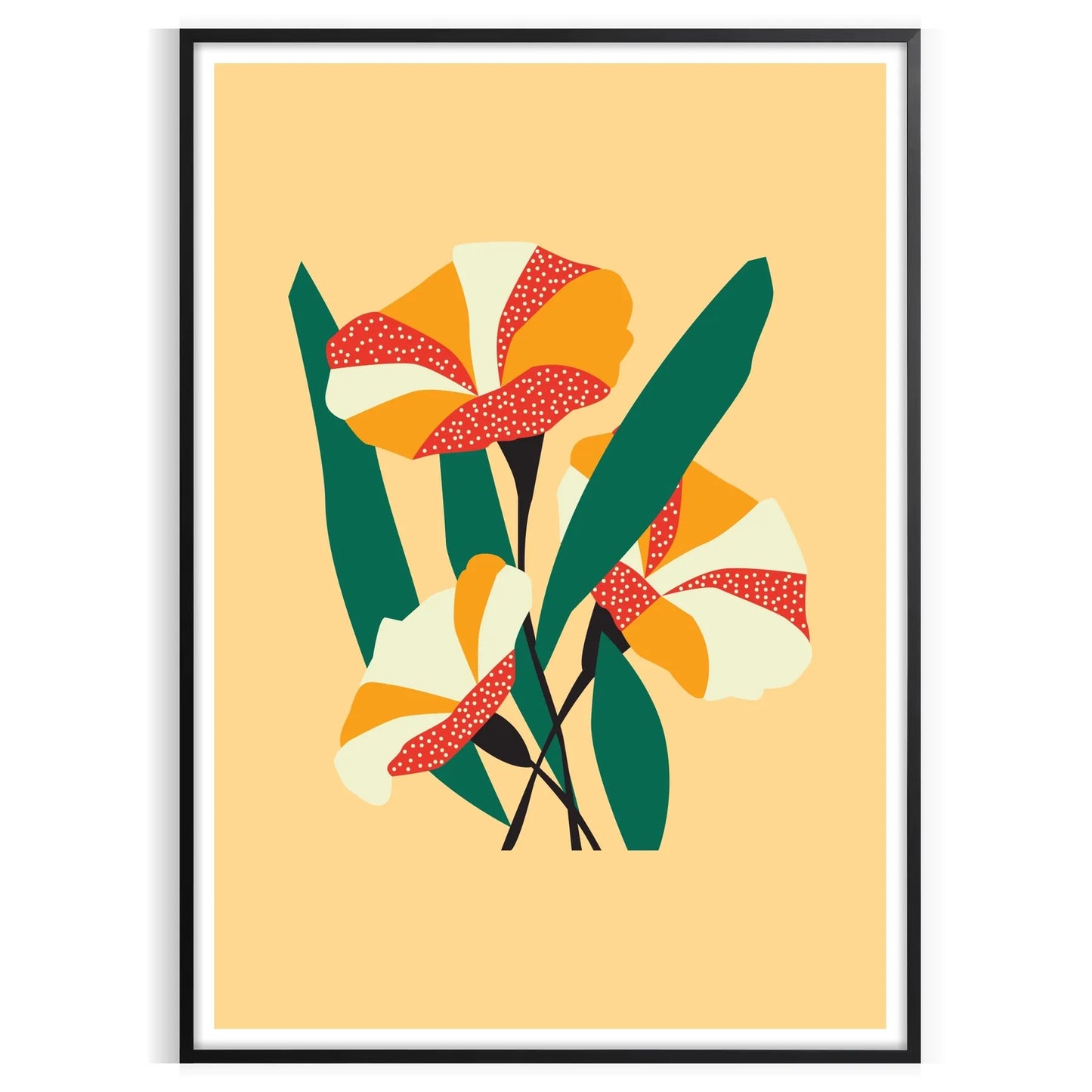 vibrant beauty nature space stunning green orange art poster wall room captivating artwork ideal gift lovers size A4 cm A0