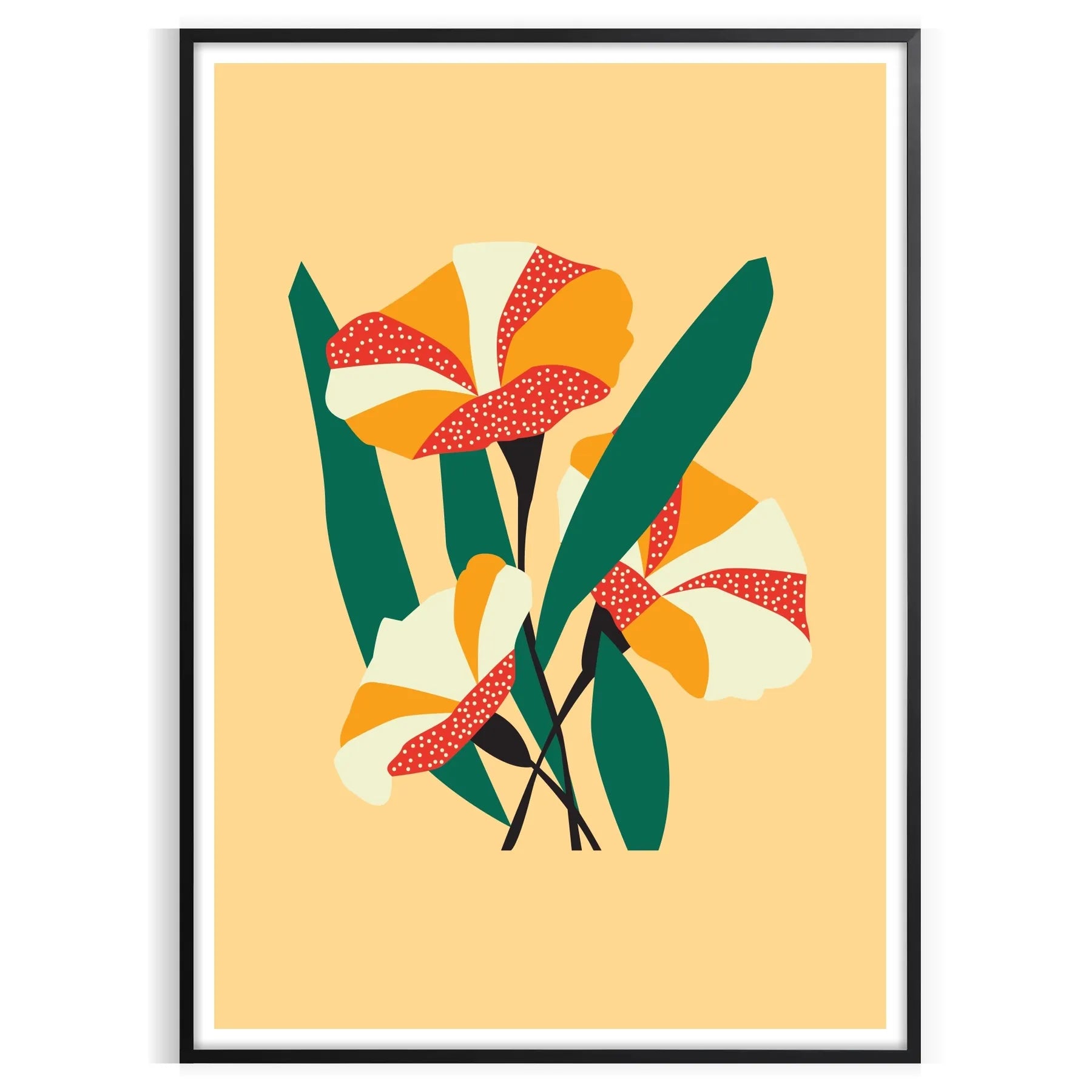 vibrant beauty nature space stunning green orange art poster wall room captivating artwork ideal gift lovers size A4 cm A0