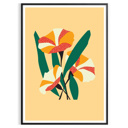 vibrant beauty nature space stunning green orange art poster wall room captivating artwork ideal gift lovers size A4 cm A0