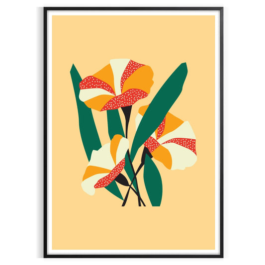 vibrant beauty nature space stunning green orange art poster wall room captivating artwork ideal gift lovers size A4 cm A0