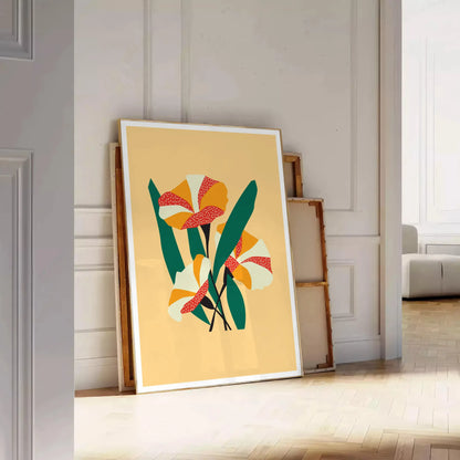 vibrant beauty nature space stunning green orange art poster wall room captivating artwork ideal gift lovers size A4 cm A0